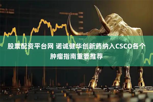 股票配资平台网 诺诚健华创新药纳入CSCO各个肿瘤指南重要推荐